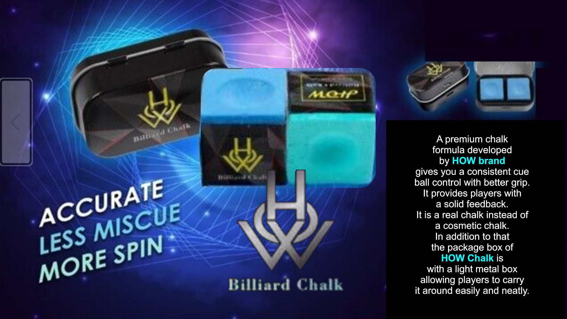 how brand pool cue chalk